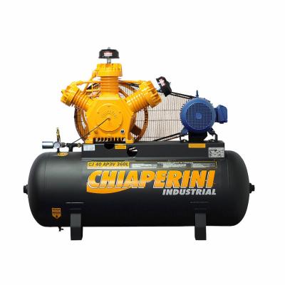 Compressor de ar alta pressão 40 pcm 360 litros – Chiaperini CJ 40 AP3V 360L